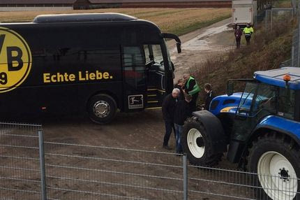 Το τρακτέρ έσωσε το πούλμαν της Ντόρτμουντ!