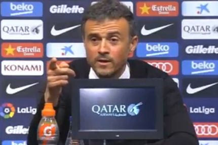 Επικό σκηνικό στη συνέντευξη Τύπου του Λουίς Ενρίκε