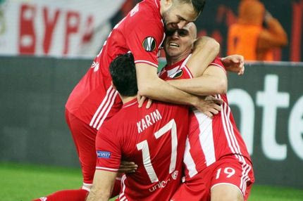 Οι πανηγυρισμοί του Καμπιάσο στο 1-0!