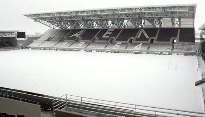 Άσπρο τοπίο το “AEL FC Arena”