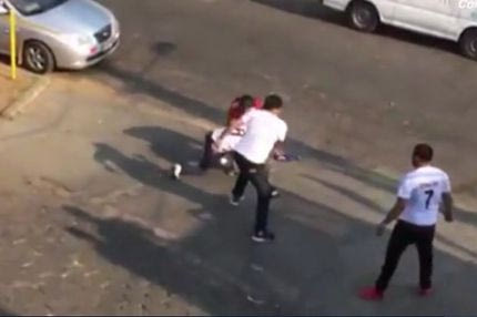 Άγριο ξύλο σε οπαδό που φορούσε φανέλα της Ρεάλ!