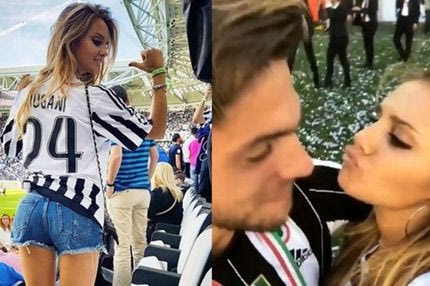 Γιόρτασε με “καυτό” φιλί στο γήπεδο την κούπα της Γιουβέντους!