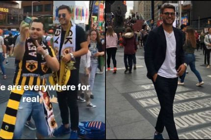 Τρέλα με ΑΕΚ και στην Νέα Υόρκη!