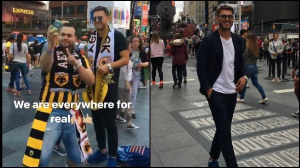 Τρέλα με ΑΕΚ και στην Νέα Υόρκη!