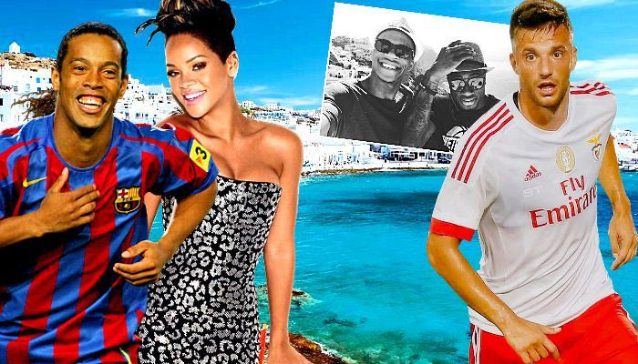 Η “ερυθρόλευκη” PHOTO του Ροναλντίνιο, η παρέα του Σάμαρη στη Μύκονο και οι σταρ στη Σαντορίνη