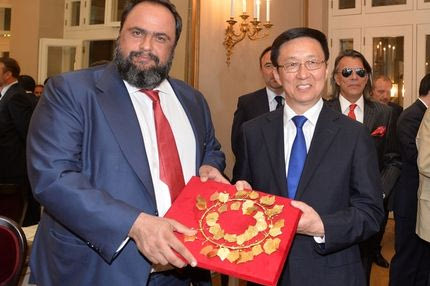 Στην υποδοχή των Κινέζων ο Βαγγέλης Μαρινάκης