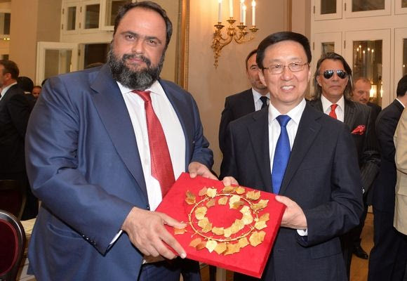 Στην υποδοχή των Κινέζων ο Βαγγέλης Μαρινάκης