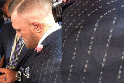 Το κρυφό και άκρως υβριστικό μήνυμα στο σακάκι του ΜακΓκρέγκορ