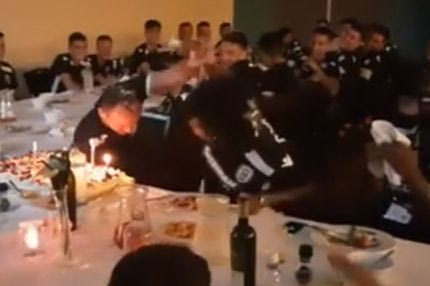 Τα γενέθλια του Μπρκιτς εξελίχθηκαν σε τουρτοπόλεμο