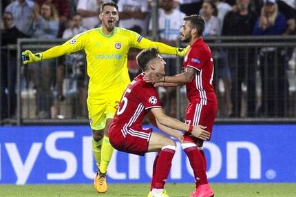 Το γκολ και η πρόκριση του Ολυμπιακού στη Ριέκα από τον Sport24 Radio 103,3