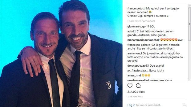 Επικό ποστάρισμα Μπουφόν για Τότι ελέω… Μπαρτσελόνα!