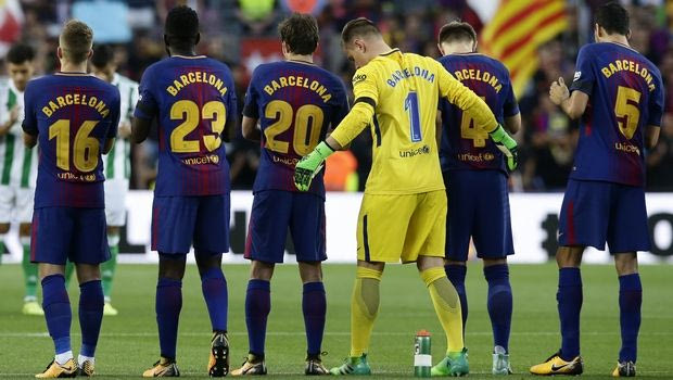 Φόρεσε ξεχωριστή φανέλα για τα θύματα της Βαρκελώνης