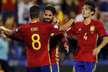 Δέκα παίκτες ακούμπησαν μπάλα στο γκολ της Ισπανίας
