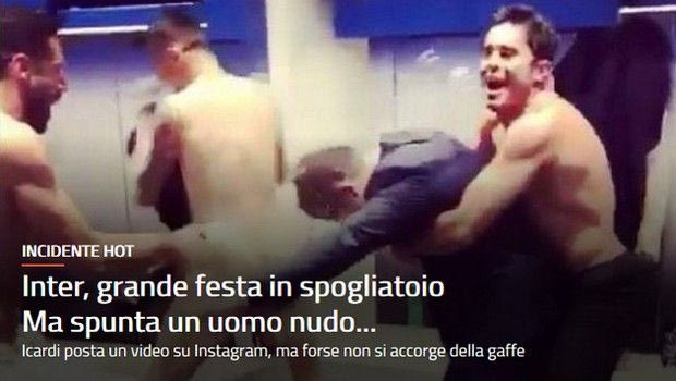 Έγινε και αυτό: γυμνό πάρτι στα αποδυτήρια της Ίντερ!