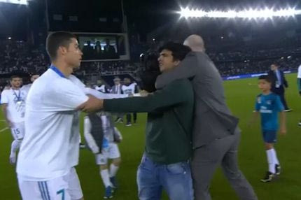 Σεκιούριτι παραλίγο να ρίξει κάτω τον Κριστιάνο Ρονάλντο