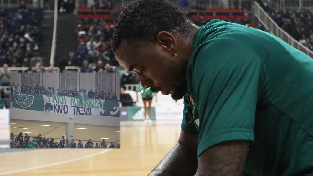 Το πανό στο ΟΑΚΑ για τον Λουκανίδη