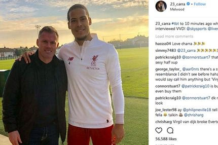 Το σχόλιο στη photo του Φαν Ντάικ έκανε τούρμπο τον Κάραχερ!