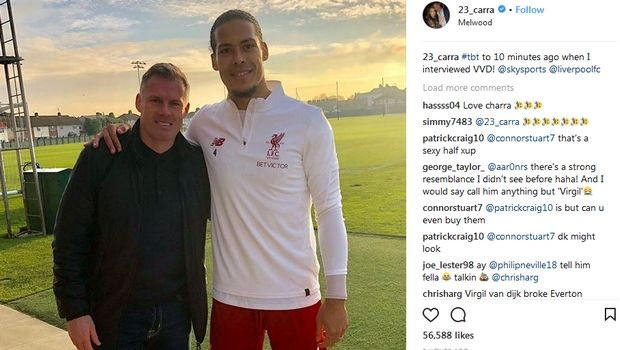 Το σχόλιο στη photo του Φαν Ντάικ έκανε τούρμπο τον Κάραχερ!