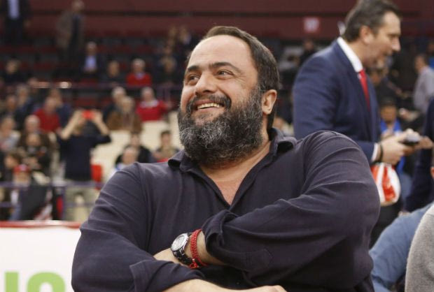 Μαρινάκη παρόντος ο ποδοσφαιρικός Ολυμπιακός στηρίζει το μπάσκετ