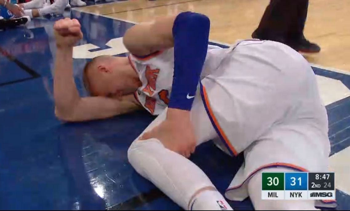 Πονέσαμε κι εμείς μαζί με τον Πορζίνγκις: Τέλος η σεζόν για τον Λετονό