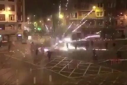 Επεισόδια και… πυροτεχνήματα στο Μπιλμπάο!