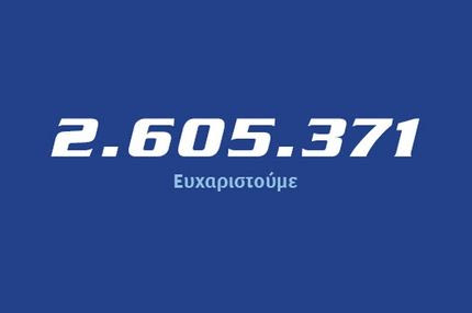 To Contra.gr τρέχει με 2.605.371 από εσάς!
