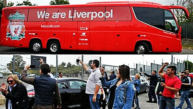 Μεγαλειώδης υποδοχή για Λίβερπουλ από τους οπαδούς της Λάτσιο!