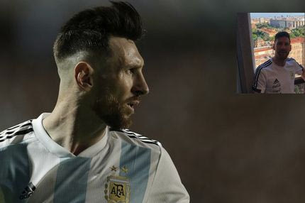 Καλύτερη θέα δεν θα μπορούσε να βρει ο Μέσι!