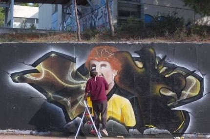 Ο Θωμάς Μαύρος έγινε graffiti (και viral)