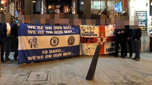 Οπαδοί της Τσέλσι με ναζιστικά σύμβολα στην Ουγγαρία