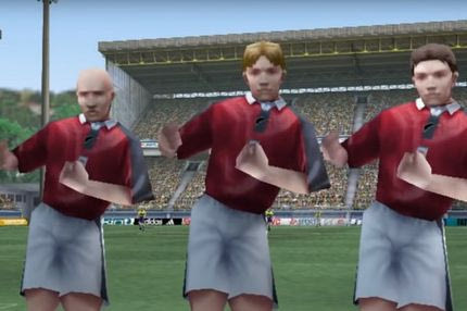 Σκοράροντας με τον Navrogenidis στο FIFA 99