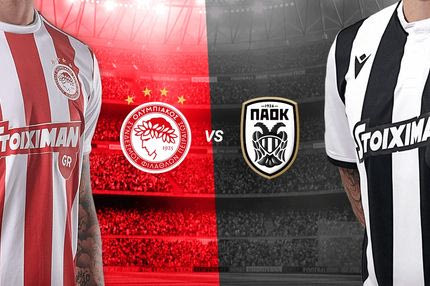 Ολυμπιακός-ΠΑΟΚ: 400+ στοιχήματα, MatchCombo, Fantasy & Πες το κι έγινε στο Stoiximan.gr!