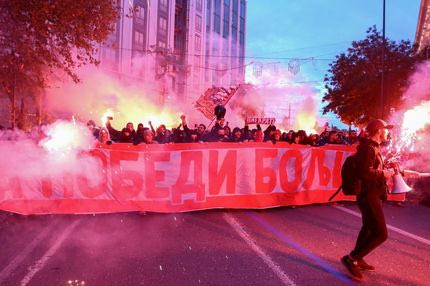 Ολυμπιακός-Ερυθρός Αστέρας: Το πάρτι διαρκείας των οπαδών πριν τον τελικό