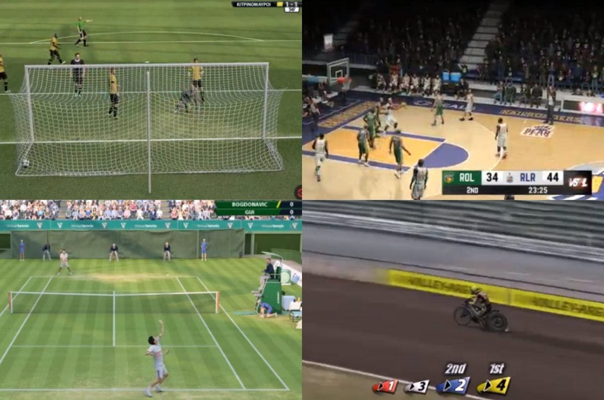 ‘V’ for Virtuals: Τι είναι, πώς παίζονται και τι πρέπει να γνωρίζεις αν θες να ποντάρεις online