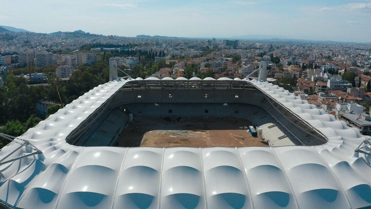 OPAP ARENA από ψηλά-Αποκλειστικά πλάνα από το νέο γήπεδο της ΑΕΚ