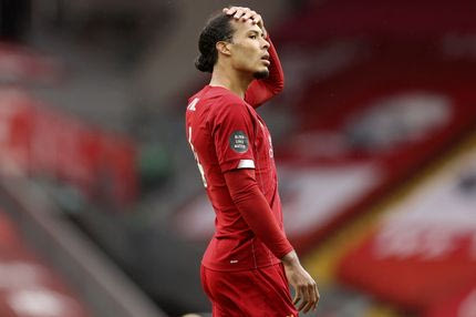 Χωρίς τον Φαν Ντάικ η Λίβερπουλ θα χρειάζεται 3 γκολ για να κερδίσει