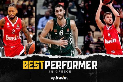 Oι “Best Performer in Greece by bwin” του Νοεμβρίου στη EuroLeague