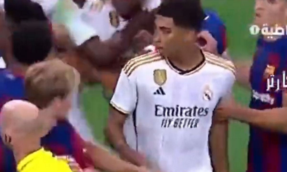 Στα χαμένα ο Μπέλιγχαμ όταν ξέσπασε φασαρία στο Ρεάλ – Μπαρτσελόνα