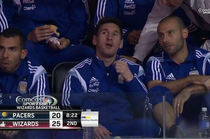 O Μέσι συνάντησε τον Μουρεσάν (PHOTOS)