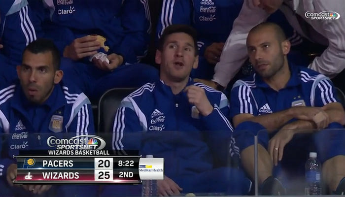 O Μέσι συνάντησε τον Μουρεσάν (PHOTOS)